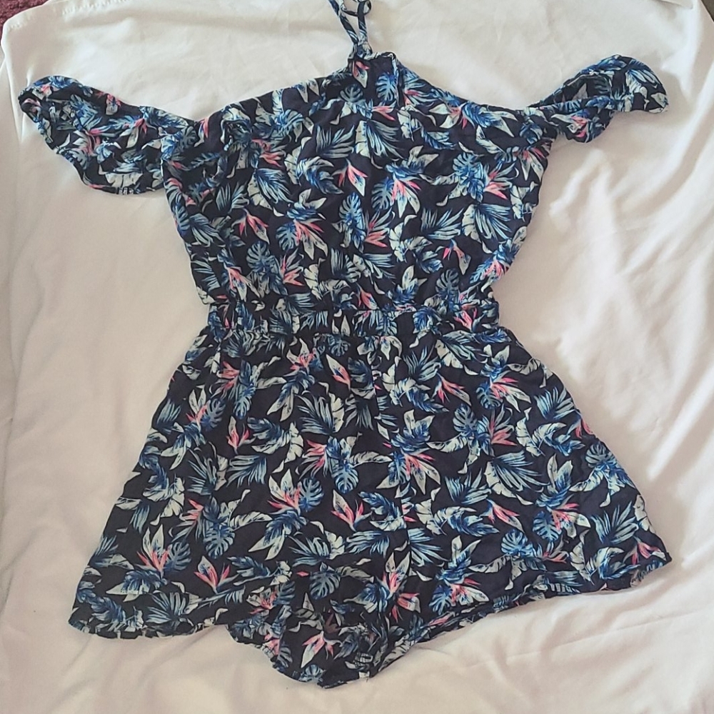 Romper Off the Shoulder Halter Hollister